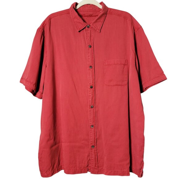 Lot of 4 Caribbean Mens Lyocell Cotton Vacation Short Sleeve Button Up Shirts XL - Picture 6 of 13